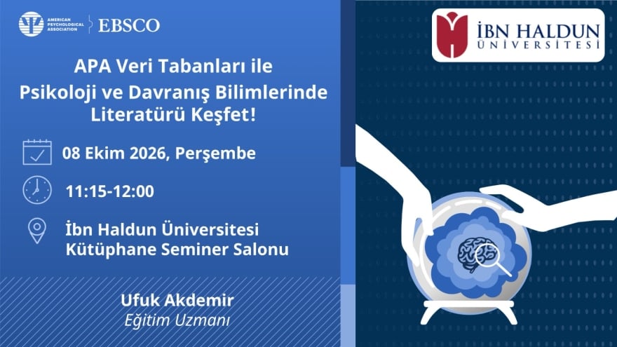 APA Veri Tabanları ile Psikoloji ve Davranış Bilimlerinde Literatürü Keşfet!